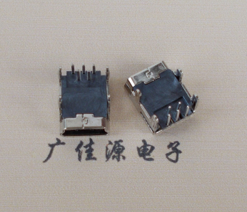 连云港Mini usb 5p接口,迷你B型母座,四脚DIP插板,连接器