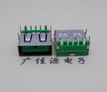 连云港5A大电流 快充接口 USB5p绿胶芯 常规母座