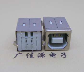 连云港USB BF180度母座 打印机接口 立式直插带赛