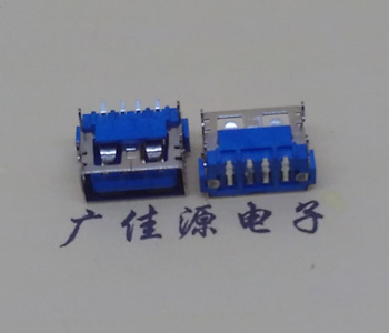 连云港AF短体10.0接口 蓝色胶芯 直边4pin端子SMT