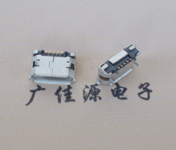 连云港Micro USB 5pin接口 固定脚距6.4插板有柱卷边