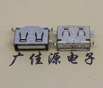 连云港USB母座 前贴后插 沉版1.1/1.9总长8.5mm大电流