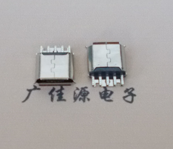 连云港Micro USB母座 防水接口焊线夹板式悬空翻边
