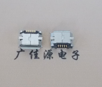 连云港MICRO USB 5Pin母座 贴板封装接口 卷边镀雾锡