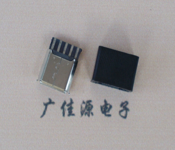 连云港麦克-迈克 接口USB5p焊线母座 带胶外套 连接器