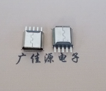 连云港Micro USB接口 母座B型5p引脚焊线无后背