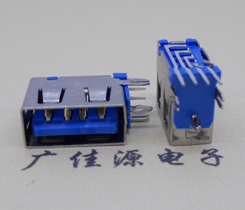 连云港USB 测插2.0母座 短体10.0MM 接口 蓝色胶芯