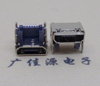 连云港MICRO USB 5P母座 SMT垫高 L=4.15双壳