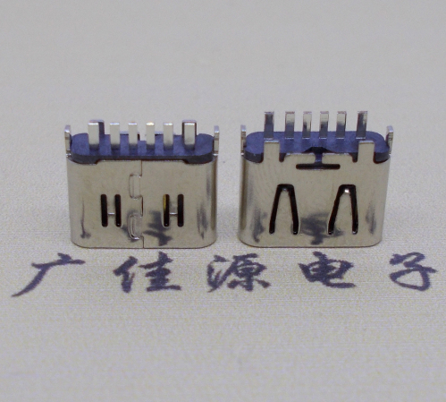 连云港Type-C6P母座立插H=6.25连接器