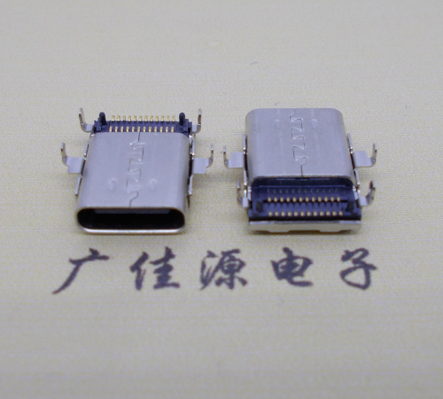 连云港沉板usb 3.1 type-c24p母座双排贴板L=12.8mm