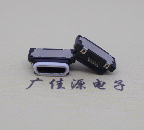 连云港micro usb5pin防水接口 沉板 0.8卧式防水母座