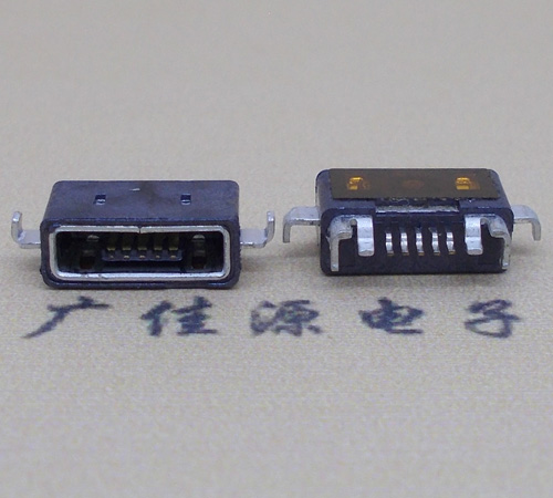 连云港MICRO USB防水AB型口母头3D图纸封装