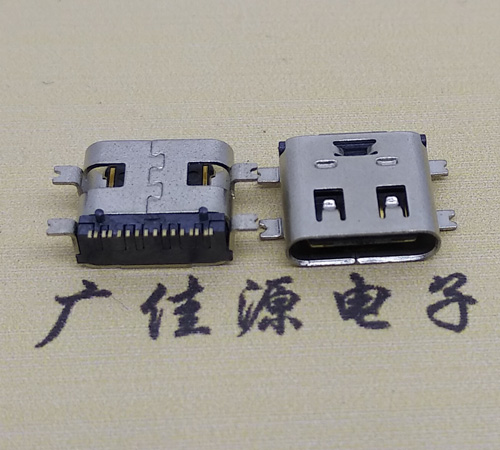 连云港type-c16p母座全贴带弹片连接器