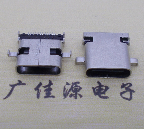 连云港卧式type-c24p母座沉板1.1mm前插后贴连接器