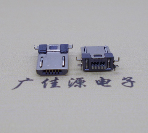 连云港Micro usb焊板式公头贴片SMT款无弹超薄
