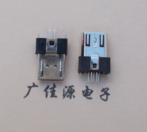 连云港MICRO USB2.0插头.带卡勾-无卡勾夹板公头