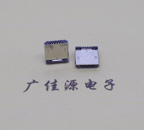 连云港micro usb 5p公头 短体插板H=5.9立插