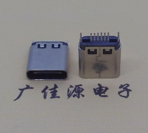 连云港type-c16p母座,夹板式type-c16p接口连接器