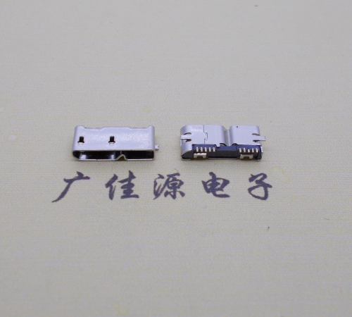 连云港无卷边micro usb3.0母座10pin全脚贴