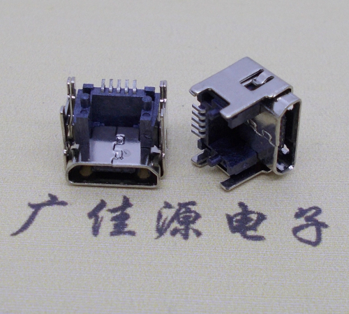 连云港MICRO USB5pin加高母座 垫高1.55/2.5/3.04/4.45尺寸接口