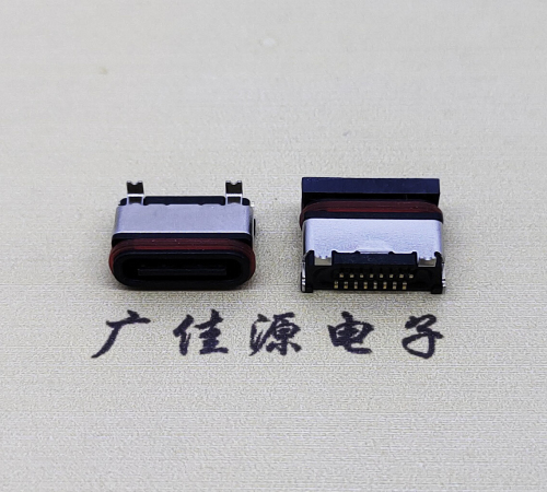 连云港TYPE-C16P立贴防水母座接口.6.5/6.8设计尺寸规范