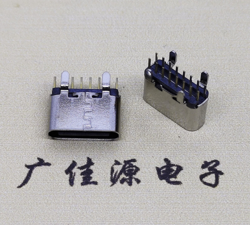 连云港USB 3.1TYPE C直插母座16Pin引脚图正负极规范