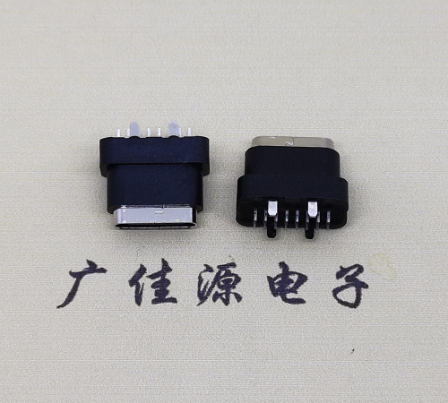 连云港type c16pin防水连接器.点胶防水IPX7等级.立式接口母座